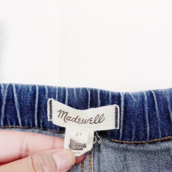 Madewell Stretch Waist Slip On Denim Jeans Med Wash SZ27 NC357 - Picture 6 of 8